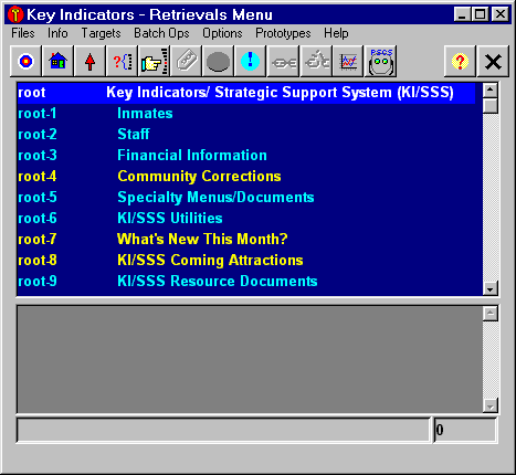 KI/SSS version 4 main menu